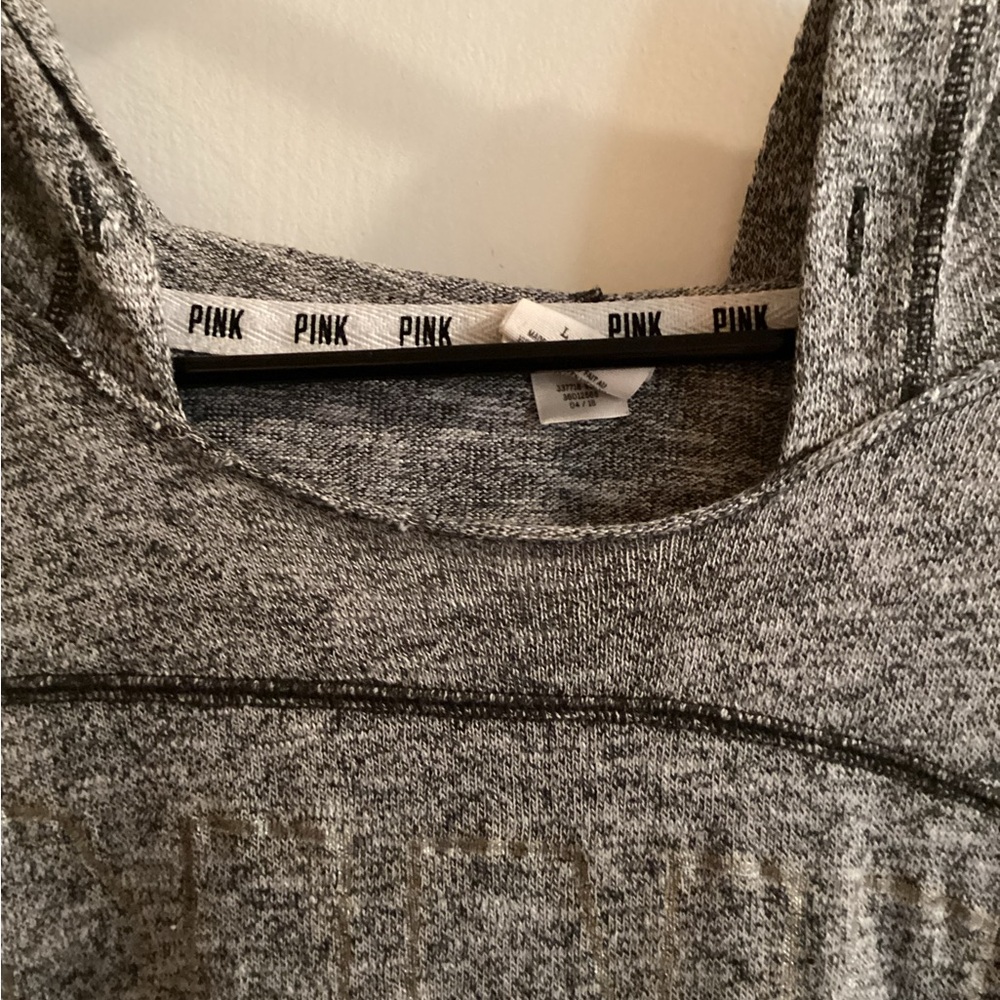 Victoria Secret PINK Lightweight Hoodie Sweatshirt Sexy Open Back Size Large - Picture 3 of 10